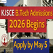 KJSCE B.Tech Admissions 2026 Begins; Apply by May 5 @kjsce.somaiya.edu